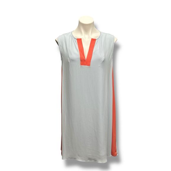 BCBGMAXAZRIA Dress NAOMIE Sleeveless Combo With Slip Colorblock Sz M Minimalist - Picture 1 of 15